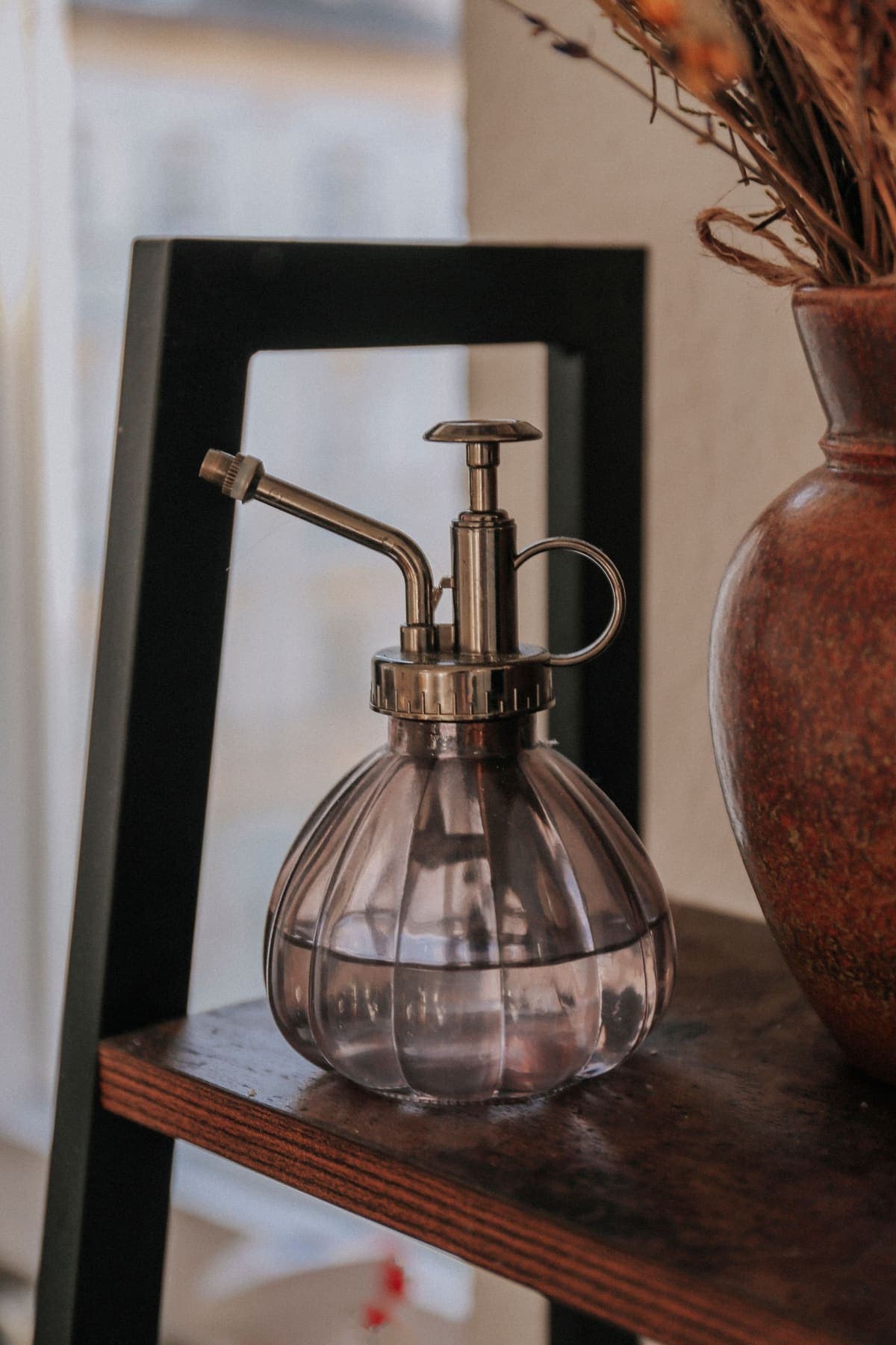 Brumisateur en verre et laiton